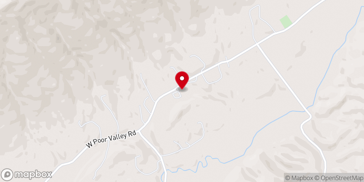 Map showing location of Maple Hill Baptist Church