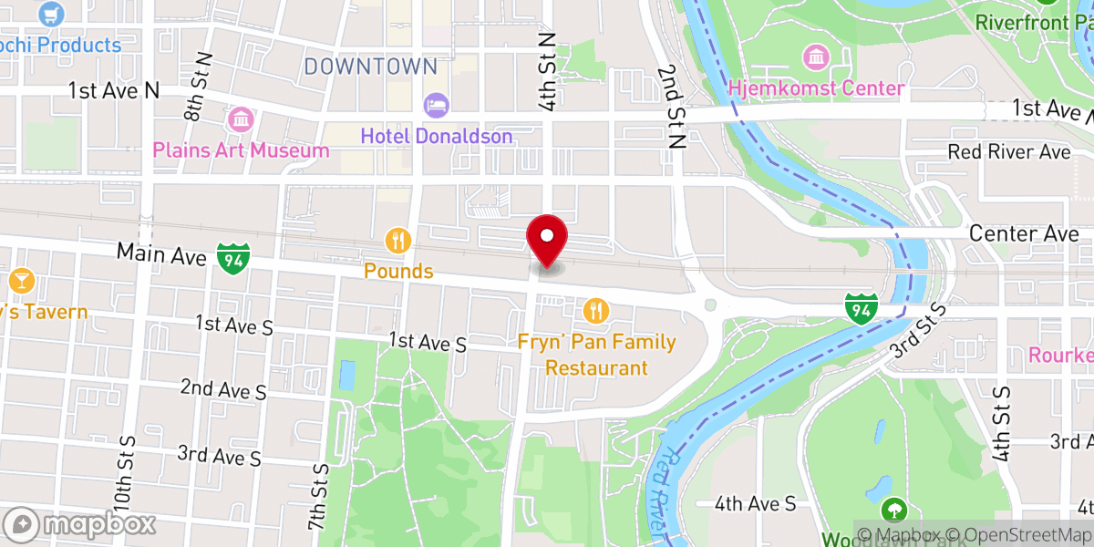 Map showing location of River City Church