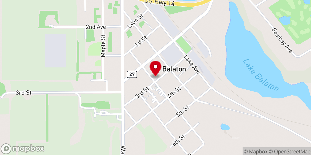 Map showing location of St Peter Lutheran Church