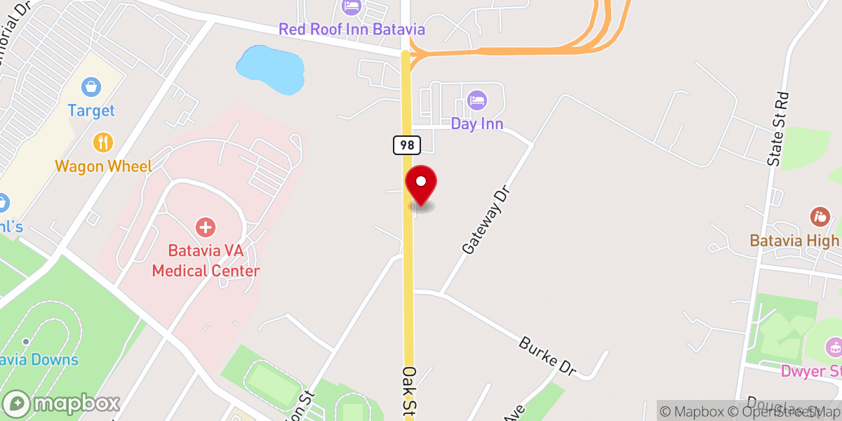 Map showing location of United Pentecostal Church