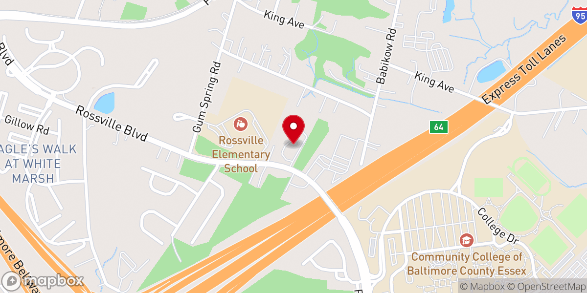 Map showing location of Baltimore White Marsh Seventh-day Adventist Church and School