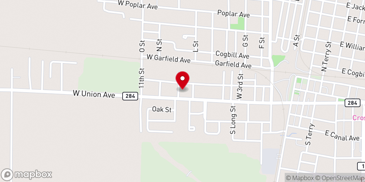 Map showing location of Tabernacle New Testament