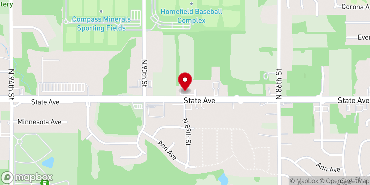 Map showing location of Fellowship Christian Church
