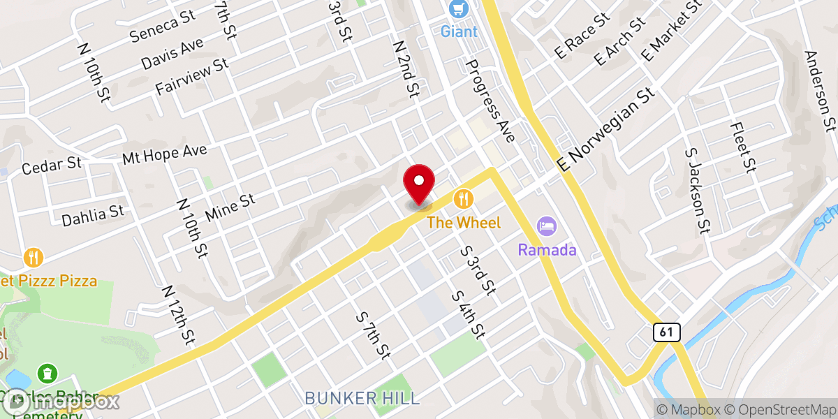 Map showing location of Christ Church United Church of Christ
