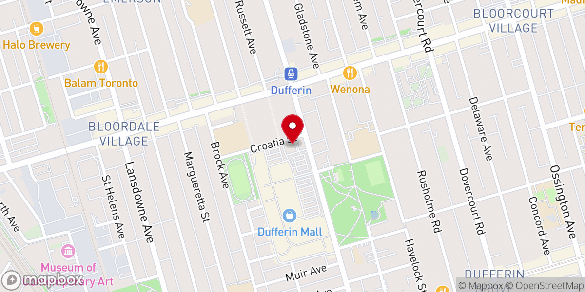 Map showing location of Our Lady Queen of Croatia