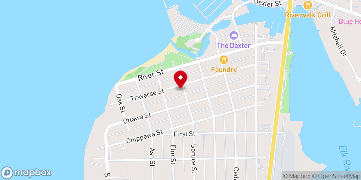 Map showing location of St Paul's Episcopal Church