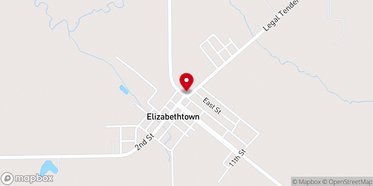 Map showing location of Cornerstone Fellowship Of E-Town Church