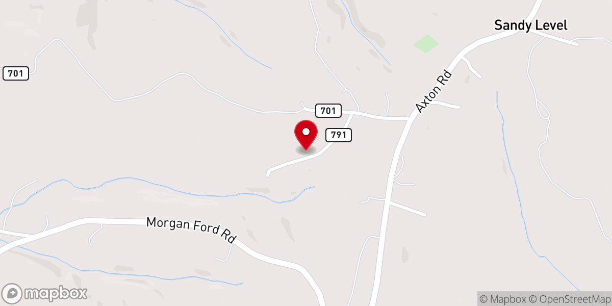 Map showing location of Ephesus Primitive Baptist Church