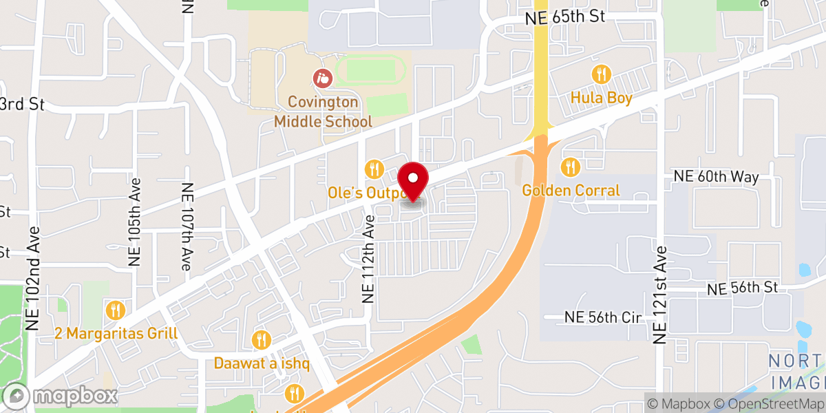 Map showing location of Elevate Church