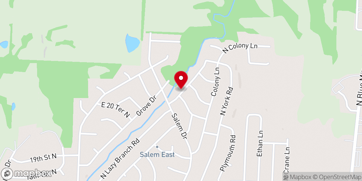 Map showing location of Assemble Yourselves Together Ministries