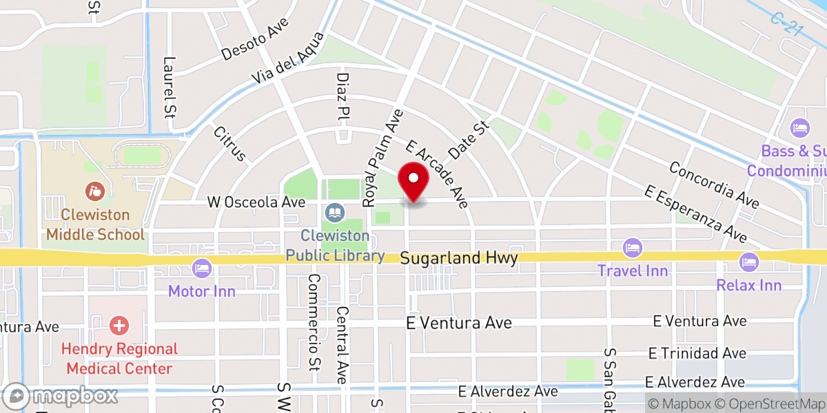 Map showing location of Saint Margaret's Catholic Church