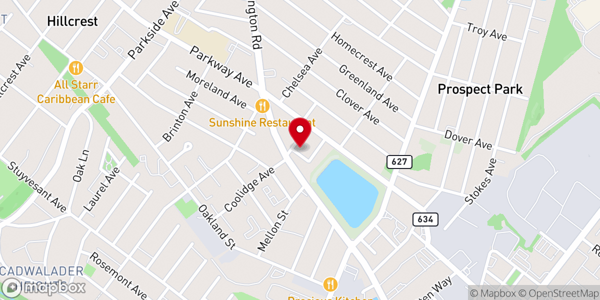 Map showing location of Mount Sinai Seventh-Day Adventist Church
