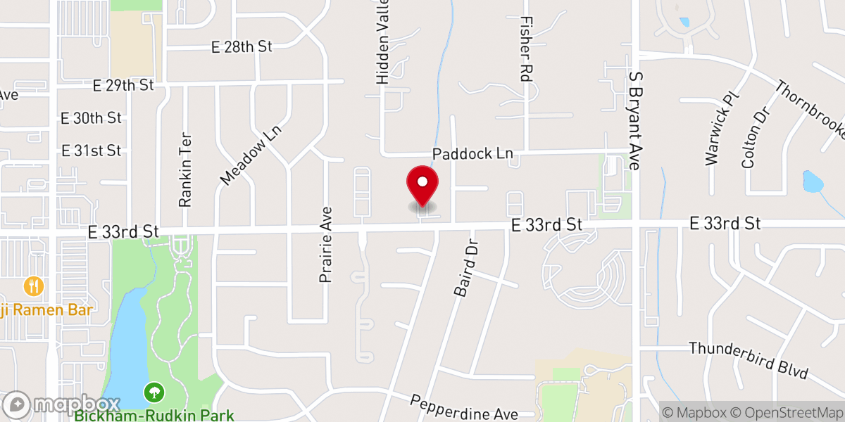 Map showing location of Christ Community Church