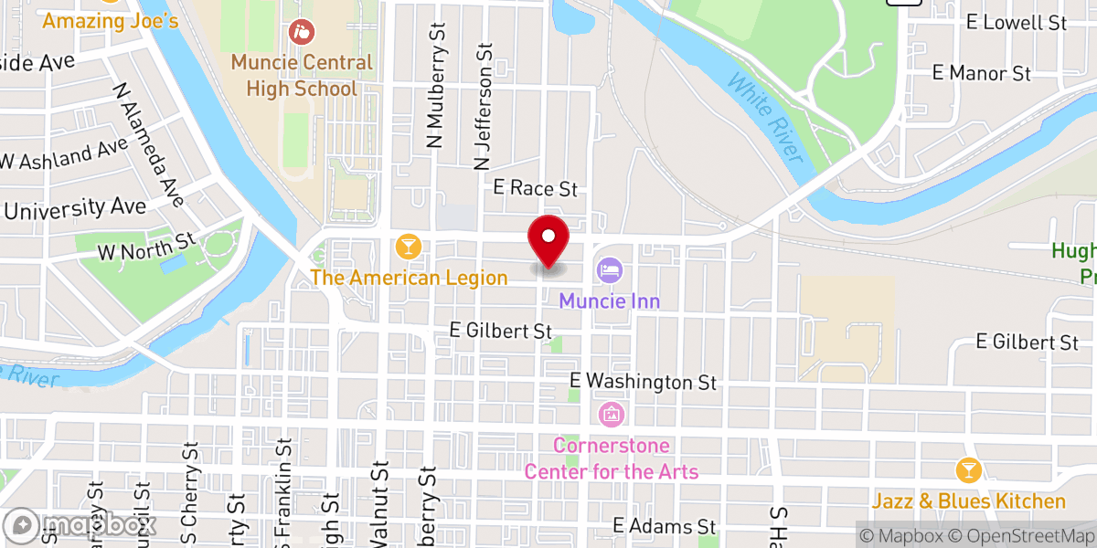 Map showing location of The North Church Venue