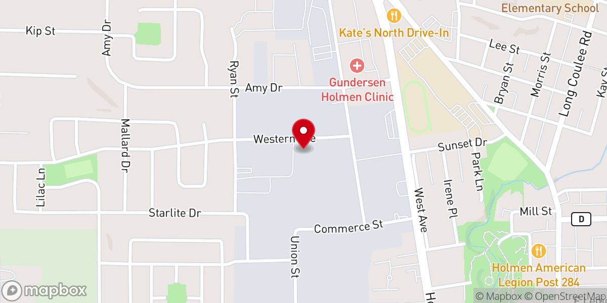 Map showing location of Gift of Grace Lutheran Church
