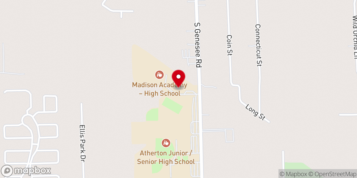 Map showing location of Calvary Chapel