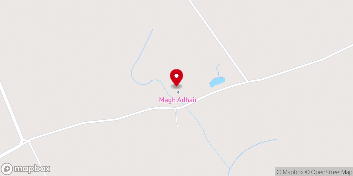 Map showing location of Magh Adhair