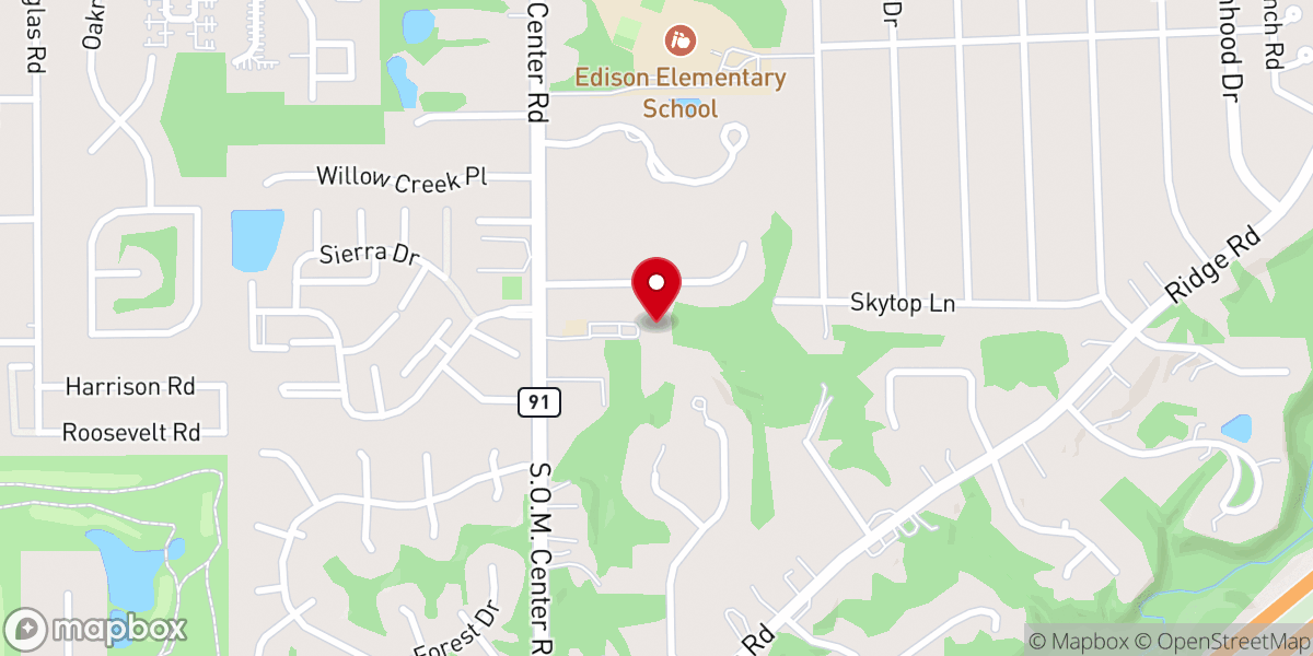 Map showing location of Church In Willoughby