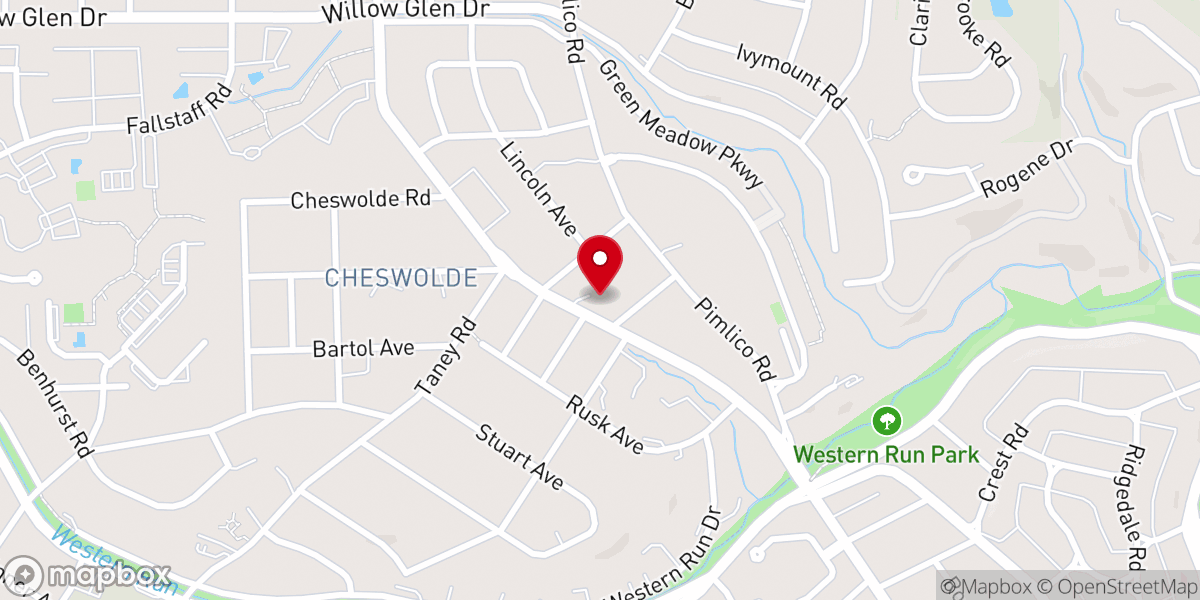 Map showing location of Agudath Israel of Greenspring Inc