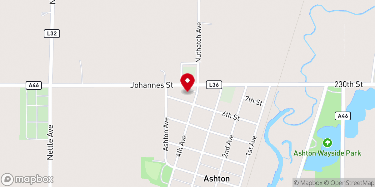 Map showing location of St Mary's Catholic Church