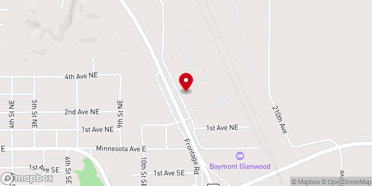 Map showing location of Calvary Lutheran Church