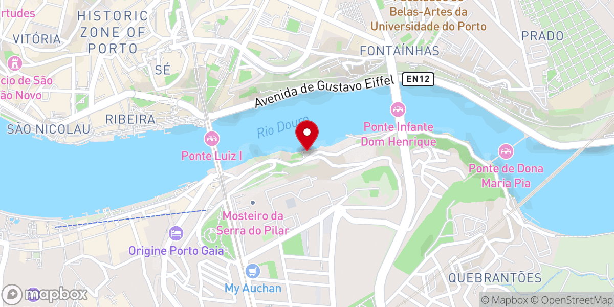 Map showing location of Capela do Senhor de Além