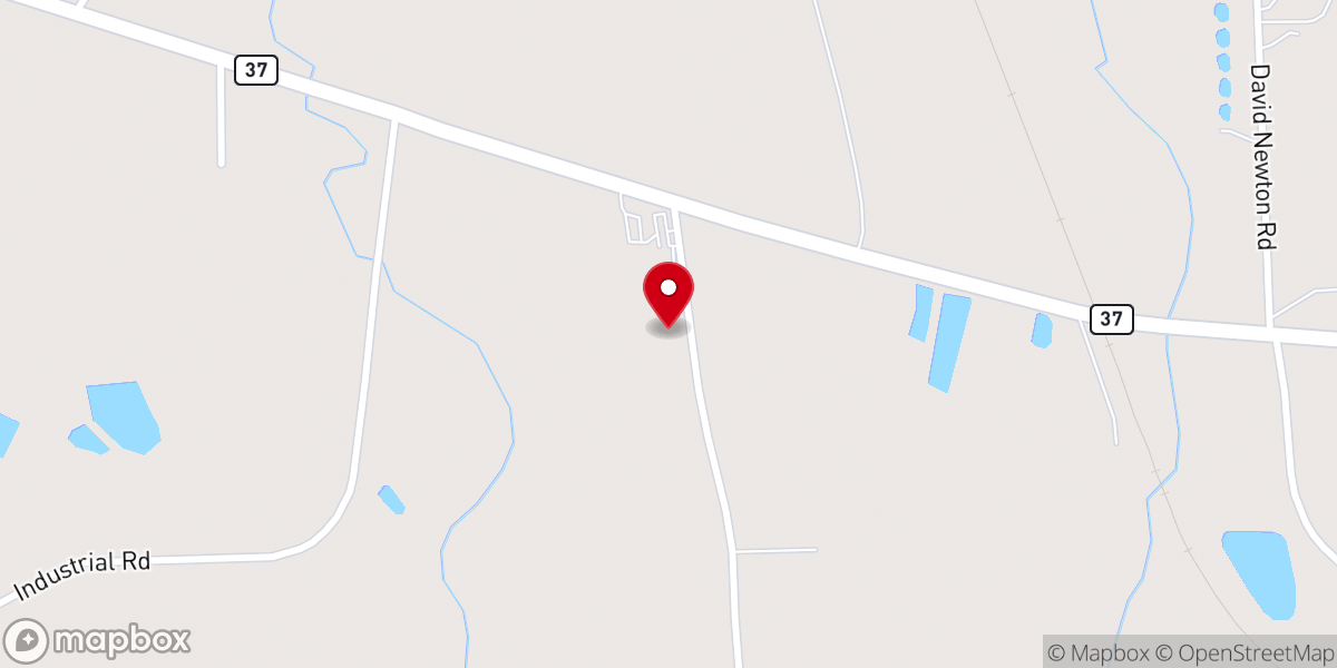 Map showing location of Mt Olive Baptist Church