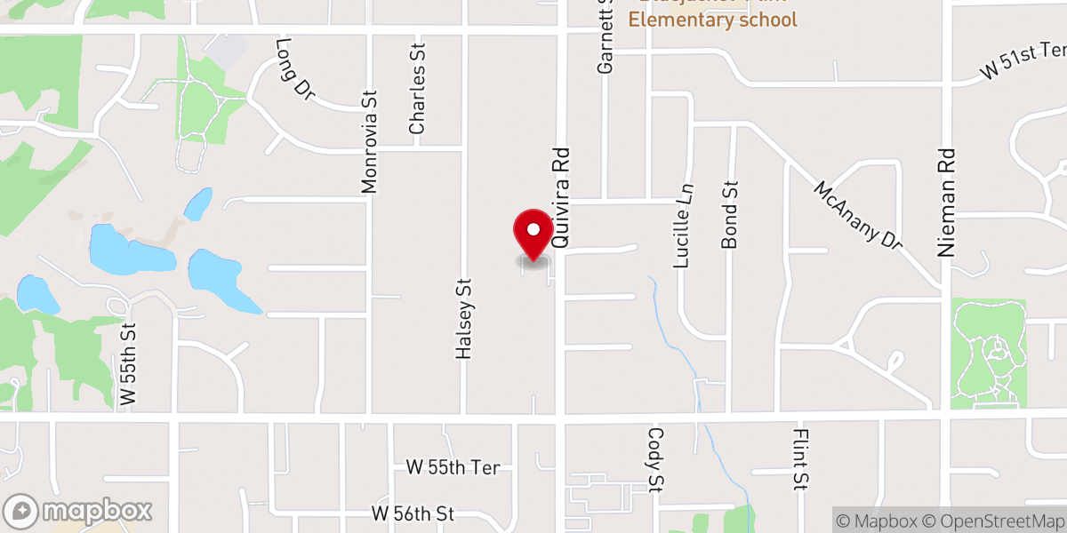 Map showing location of Christian Church of Greater Kansas City