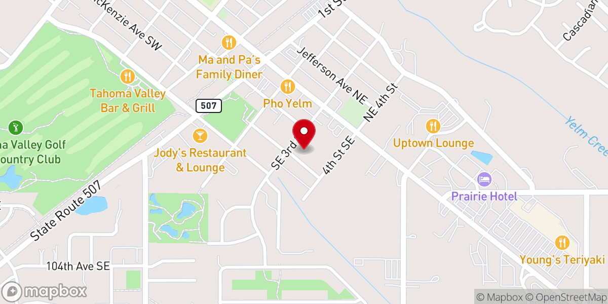 Map showing location of Emanuel Lutheran Church