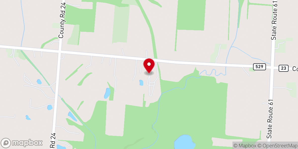 Map showing location of Brookside Chapel