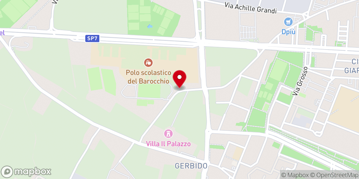 Map showing location of Cappella del Barocchio