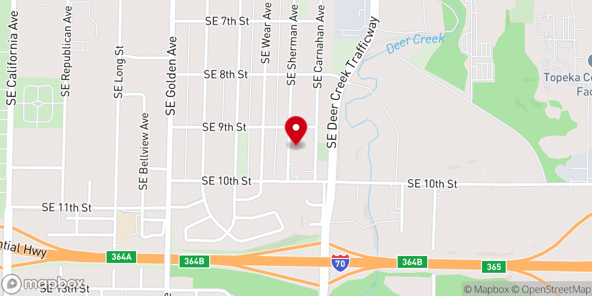 Map showing location of El Shaddai Ministries