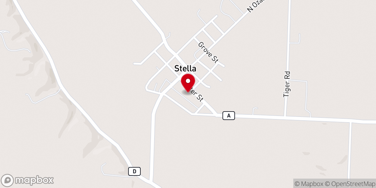 Map showing location of Stella Senior Center