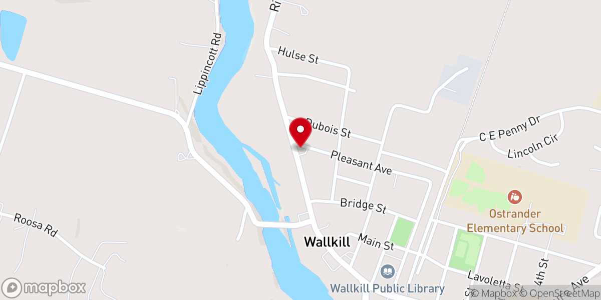 Map showing location of Saint Benedict's Church