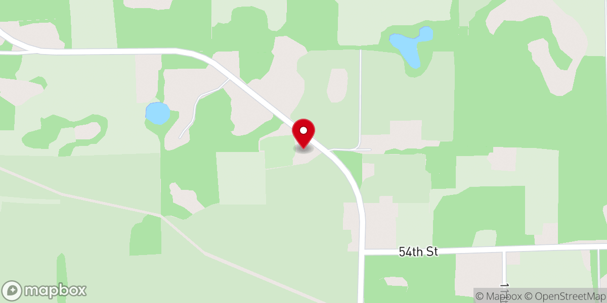 Map showing location of Antioch Baptist Church