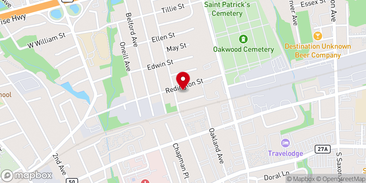Map showing location of CenterPoint Church