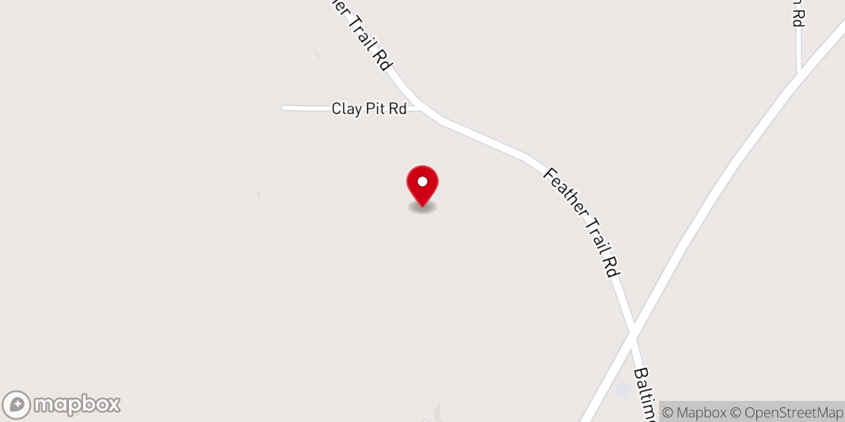 Map showing location of Caledonia Baptist Church