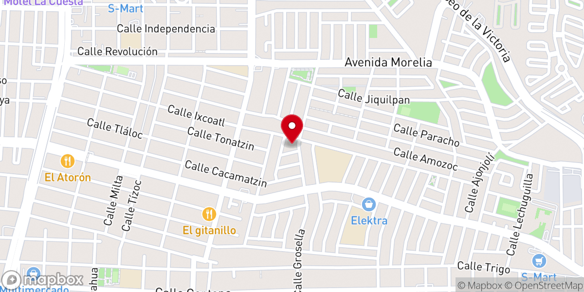 Map showing location of Parroquia Mater Dolorosa