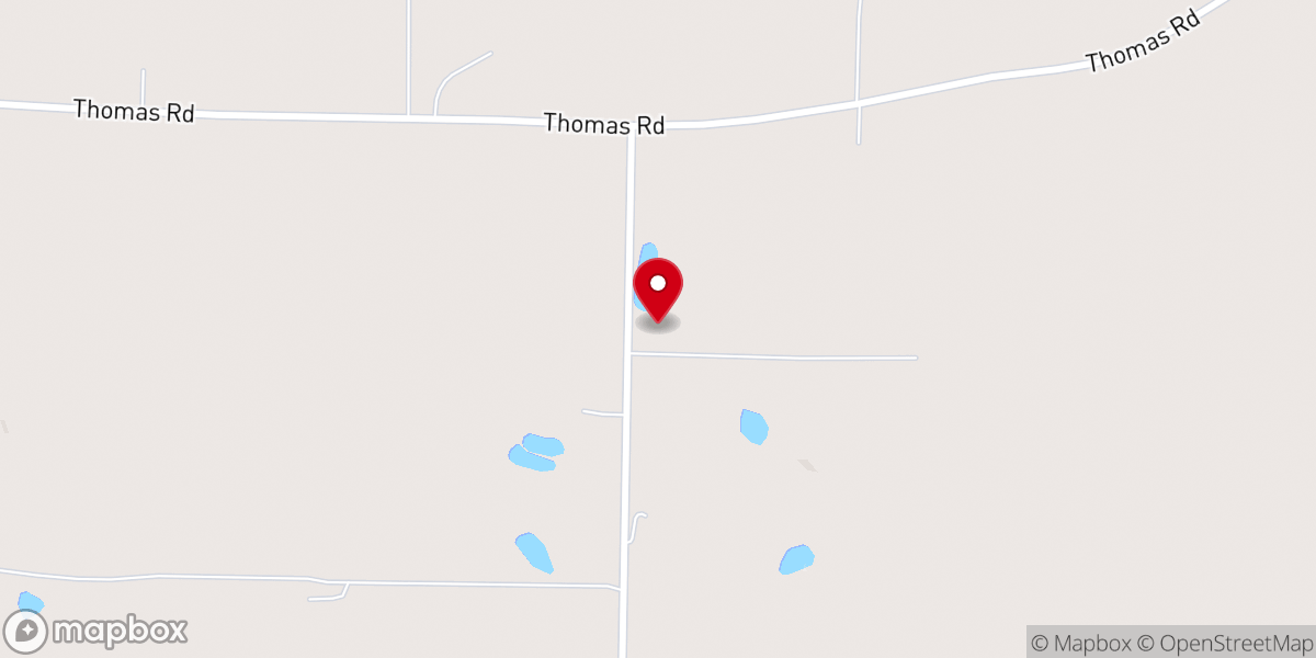 Map showing location of Harris Chapel