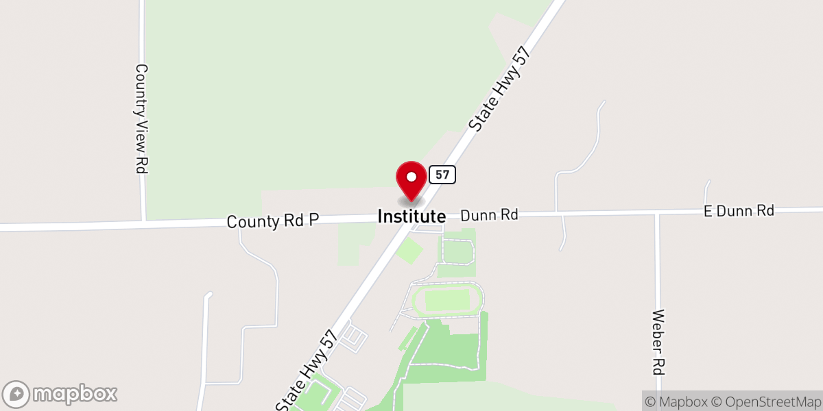 Map showing location of LCMS Church Northern Door County