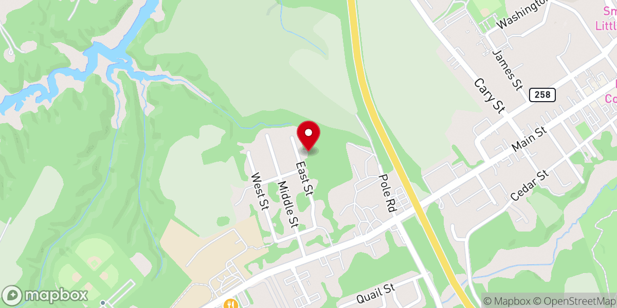 Map showing location of Pentecostal Holiness Church of God