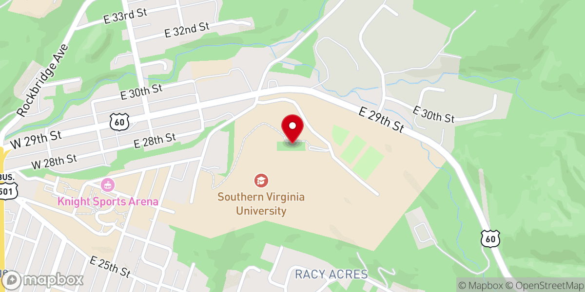 Map showing location of Tennis Courts