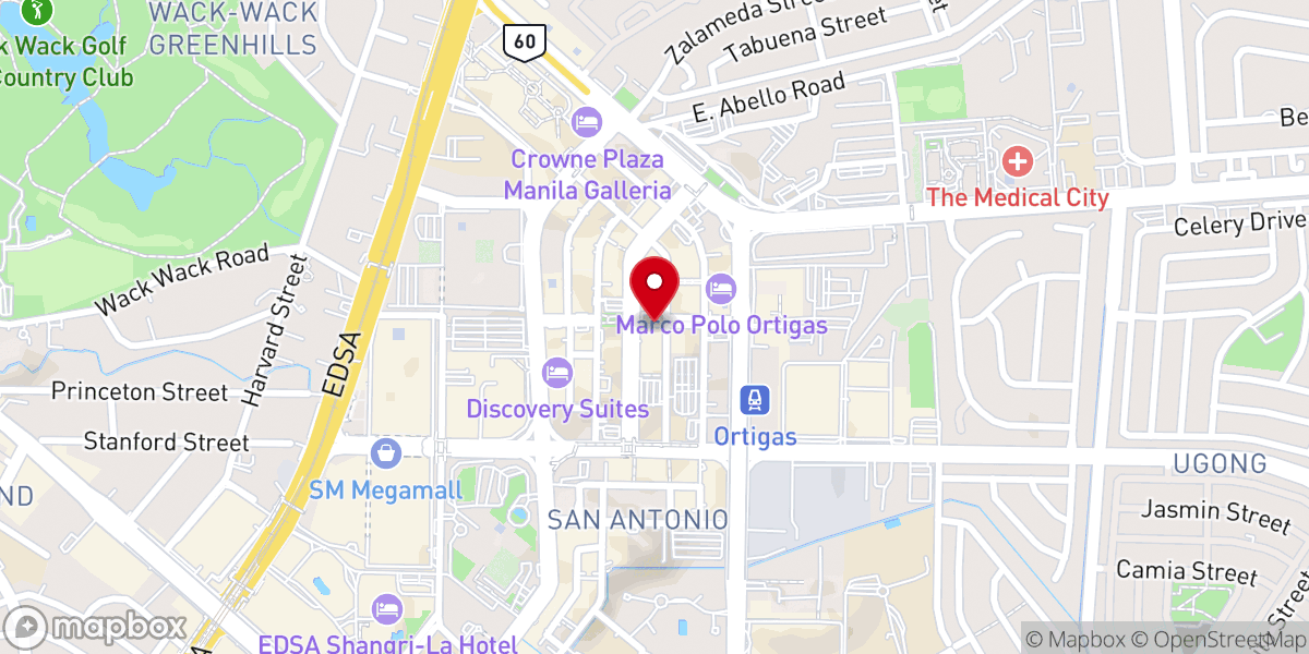 Map showing location of Bible Baptist Seminary of The Philippines - Pasig City