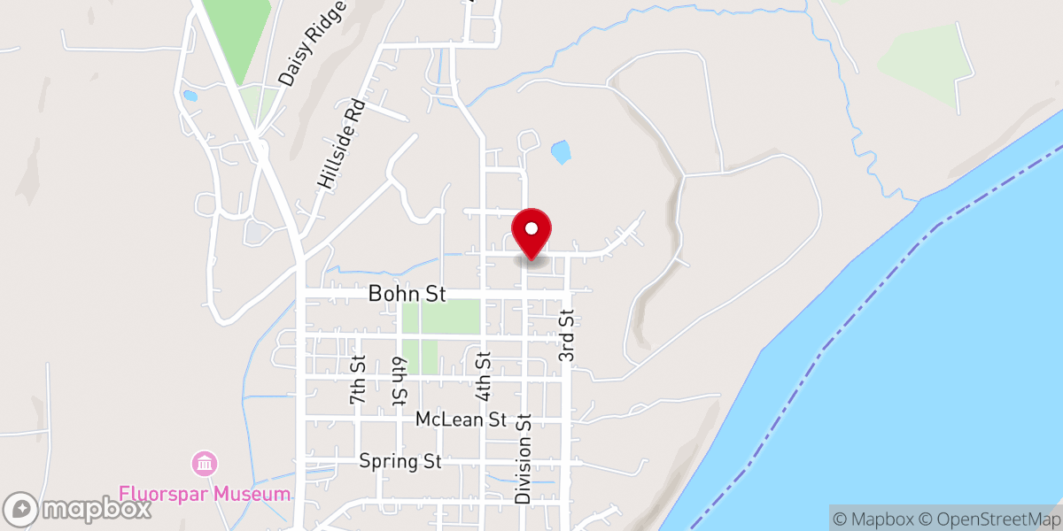 Map showing location of First Apostolic Church