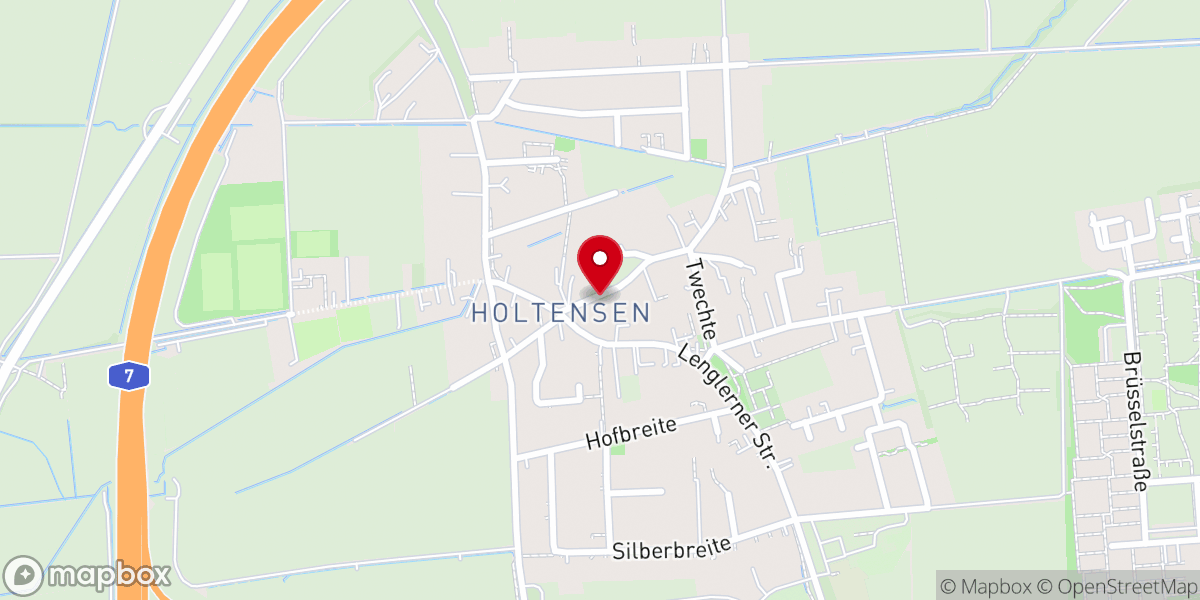 Map showing location of St.-Margarethen-Kirche Holtensen