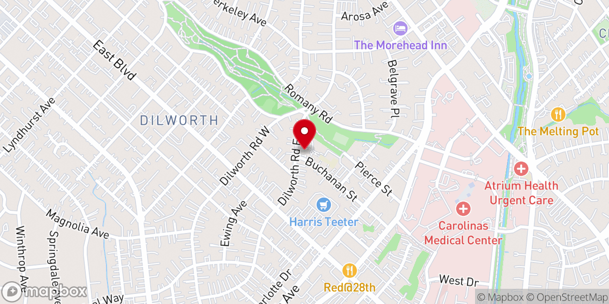 Map showing location of Cathedral of Saint Patrick