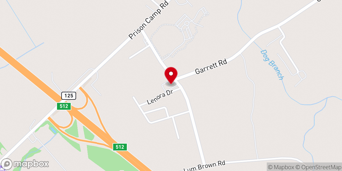Map showing location of Bethany Pentecostal Holiness
