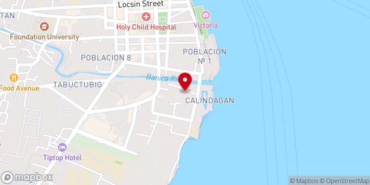 Map showing location of Victory Chapel Christian Center