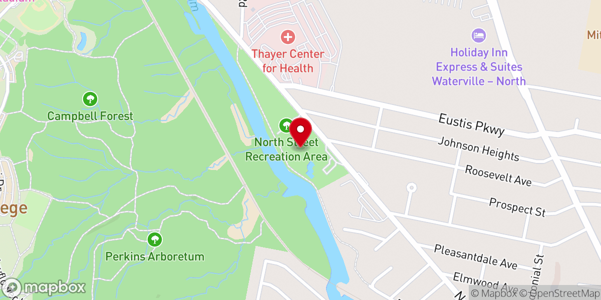Map showing location of North Street Recreation Area