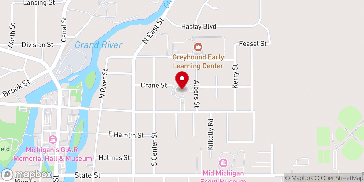 Map showing location of St Peter's Catholic Church